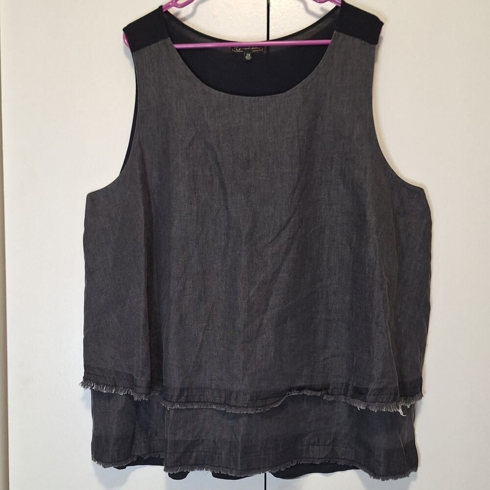 Diane Gilman DG2 Softcell Easy Tank  BlackSize 2X